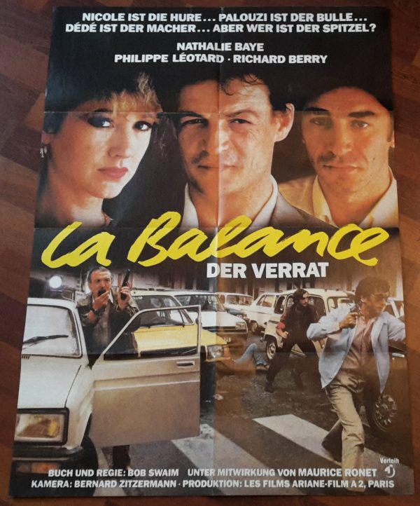 La Balance ( Der Verrat ) ( Bob Swain ) Nathalie Baye, Philippe Leotard, Richard Berry ( A 1 )
