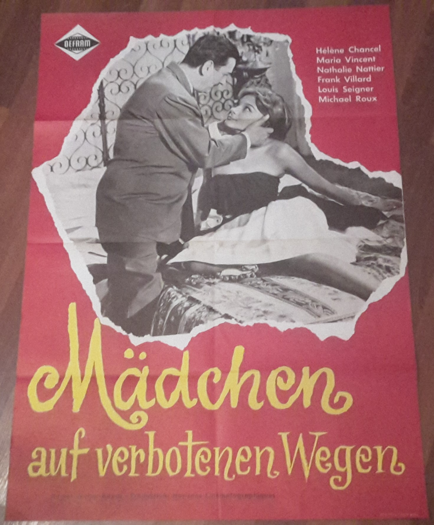 Mädchen auf verbotenen Wegen ( Walter Kapps ) Helene Chancel, Maria Vincent, Nathalie Nattier, Frank Villard, Louis Seigner, Michael Roux ( A 1 )