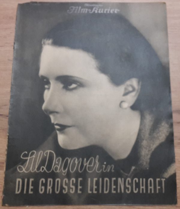 1042: Die grosse Leidenschaft ( A. Hugon ) Lil Dagover, Rolla Normann, Paul Menant, Leo Lavine, Var Dannes, Patricia Allon, George Astruc,