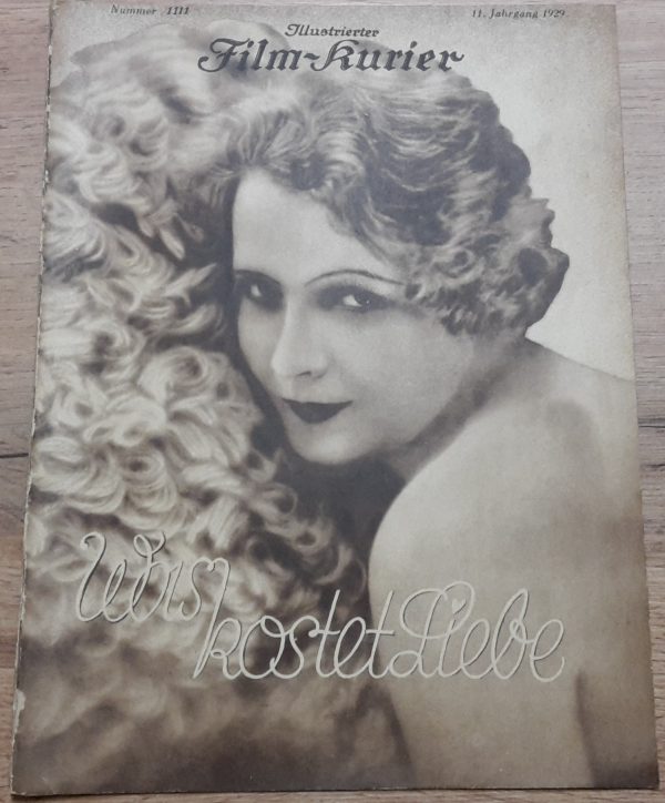 1111: Was kostet Liebe ( E. W. Emo ) Leopold Kramer, Igo Sym, Hans Thimig, Helen Steels, Corry Bell, v. Stolberg, H. M. Reinhardt, Max Freiburg, G. Melzer,