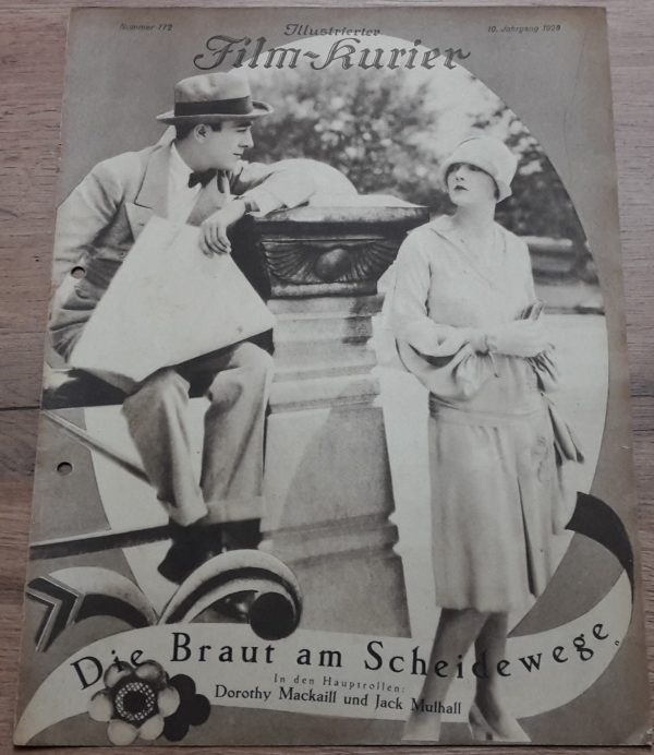772: Die Braut am Scheideweg ( Alfred Santell ) Dorothy Mackaill, Jack Mulhall, Peggy Shaw, Gaston Glass,