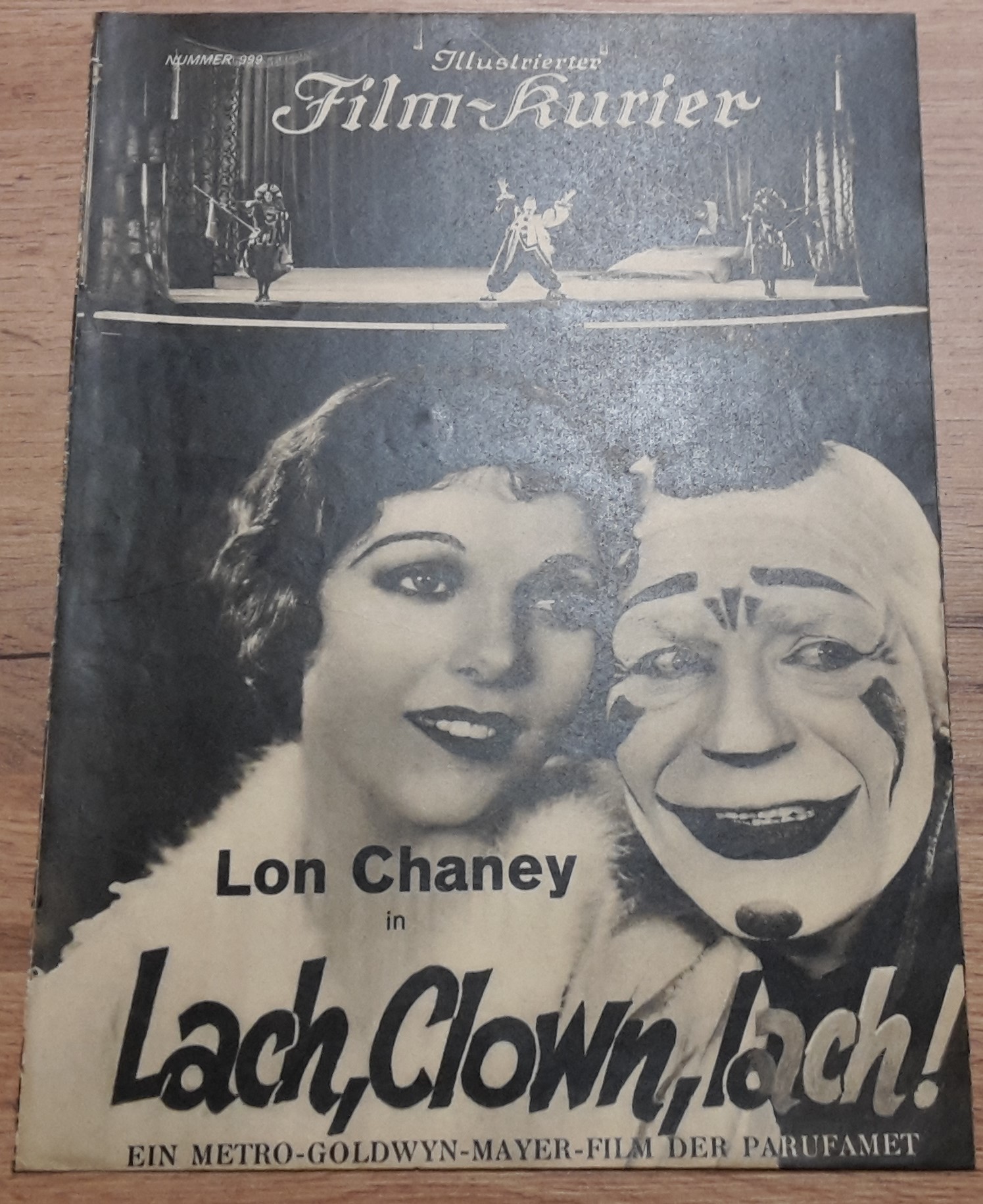 999: Lach, Clown, lach ! ( Zirkus ) ( Herbert Brenon ) Lon Chaney, Bernard Siegel, Nils Asther, Loretta Young, Cissy Fitz Gerald, Gwen Lee,