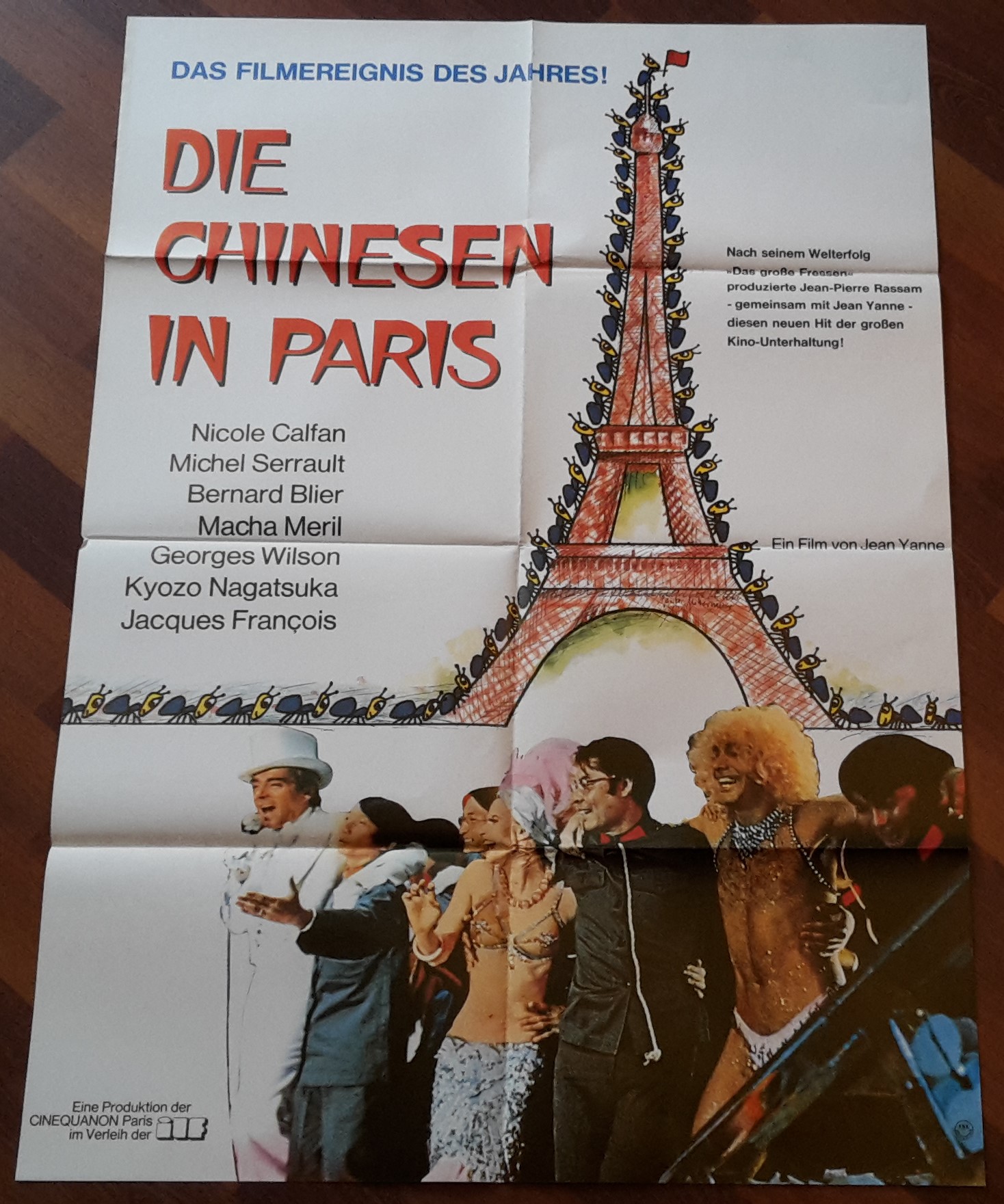 Die Chinesen in Paris ( Jean Pierre Rassam & Jean Yanne ) Nicole Calfan, Michel Serrault, Bernard Blier, Macha Meril ( A 1 )