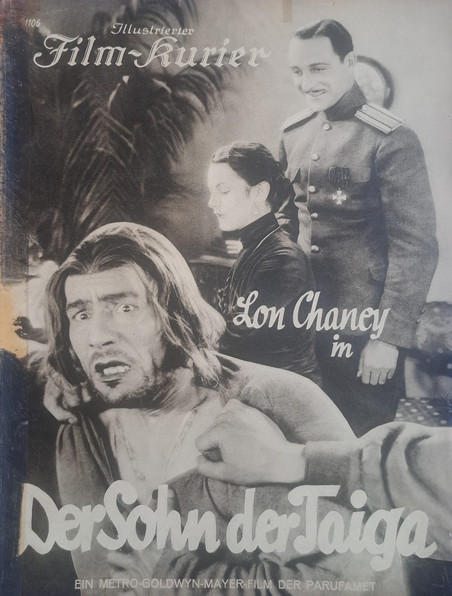1106: Der Sohn der Taiga ( Benjamin Christianson ) Lon Chaney, Ricardo Cortez, Barbara Bedford, Karl Huszar,