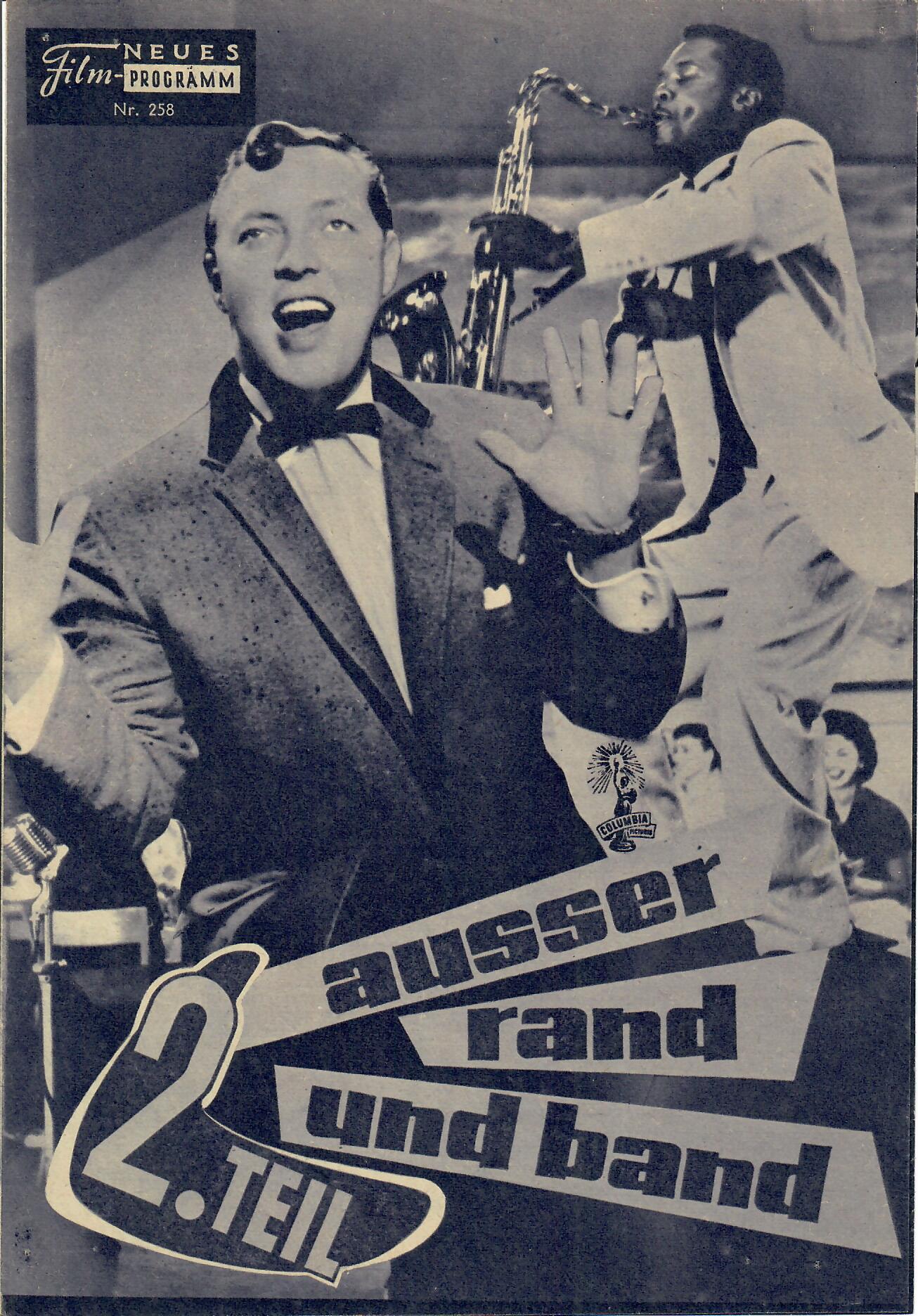 258: Ausser rand und band II (Fred F. Sears) ( Blau ) Bill Haley, Little Richard, Alan Dale, Alan Freed, The Treniers, Dave Appell, Patricia Hardy, Fay Baker, Jana Lund, Gail Ganley, Pierre Watkin, George Cisar, Duck Elliott