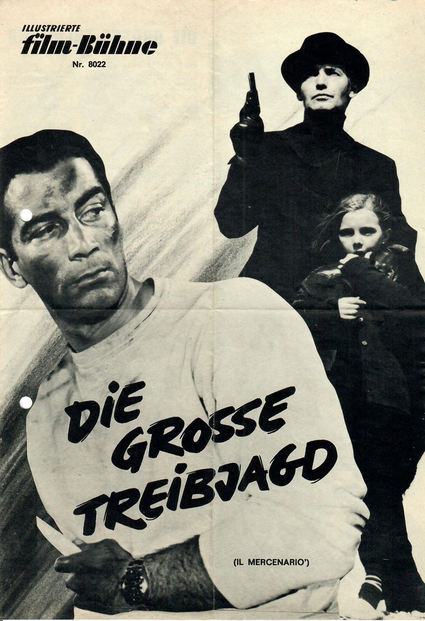 8022: Die grosse Treibjagd ( Il Mercenario ) (Dieter Müller ) Ray Danton, Pascale Petit, Günther Stoll, George Rigaud, Irma de Santis, Tomas Torres, Carl Möhner,