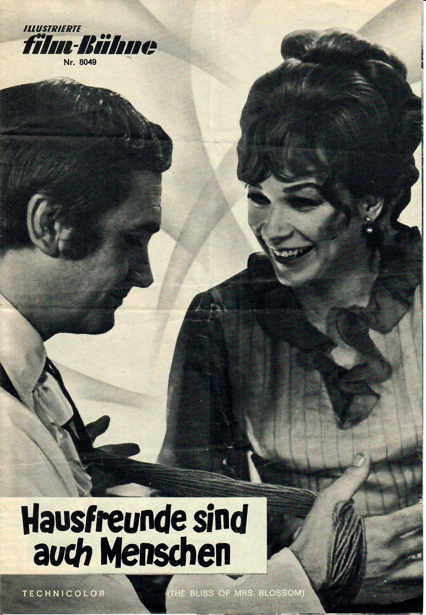 8049: Hausfreunde sind auch Menschen ( The Bliss of Mrs. Blossom ) ( Joseph McGrath ) Shirley McLaine, Richard Attenborough, James Booth, Freddy Jones, Bob Monkhouse,