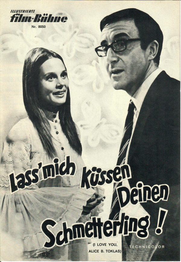 8050: Lass mich küssen Deinen Schmetterling ! ( I love you, Alice B. Toklas ) ( Hy Avwerback ) Peter Sellers, Jo van Fleet, Joyce Van Patten, David Arkin, Herbert Edelman, Salem Ludwig, Louis Gottlieb,
