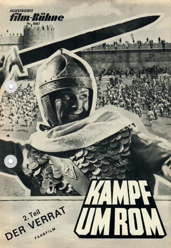 8067: Kampf um Rom 2. Teil Der Verrat ( Robert Siodmak ) Laurence Harvey, Orson Welles, Sylvia Koscina, Honor Blackman, Robert Hoffmann, Michael Dunn, Harriet Andersson, Ingrid Brett, Lang Jeffries, Dieter Eppler, Friedrich von Ledebur,