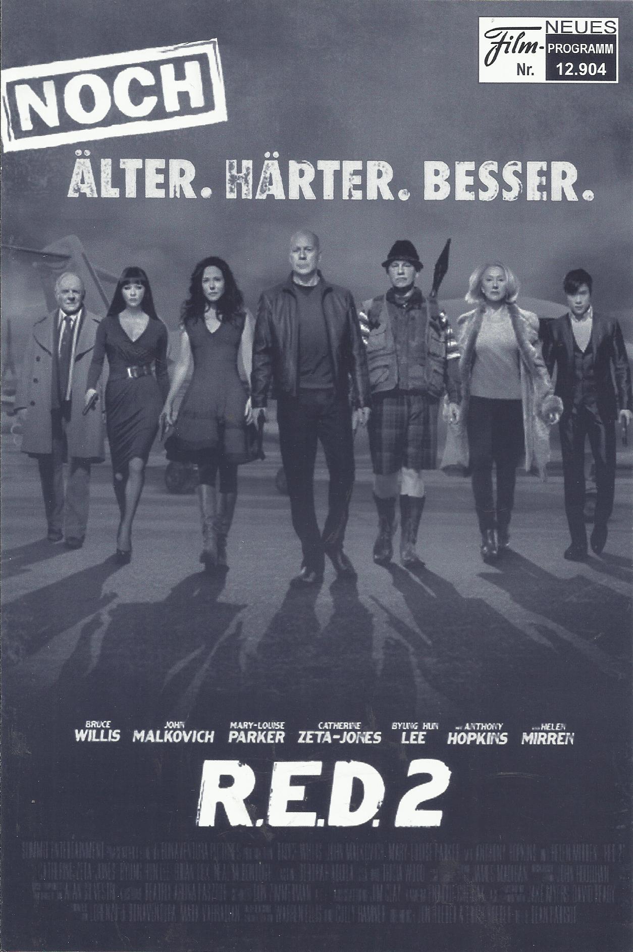 12904: R.E.D.2 ( Dean Parisot ) Bruce Willis,John Malkovich, Mary-Louise Parker, Helen Mirren, Anthony Hopkins, Catherine Zeta-Jones, Byung Hun Lee, Brian Cox, Neil McDonough, David Thewlis, Garrick Hagon, Tim Pigott-Smith, Brian Cox