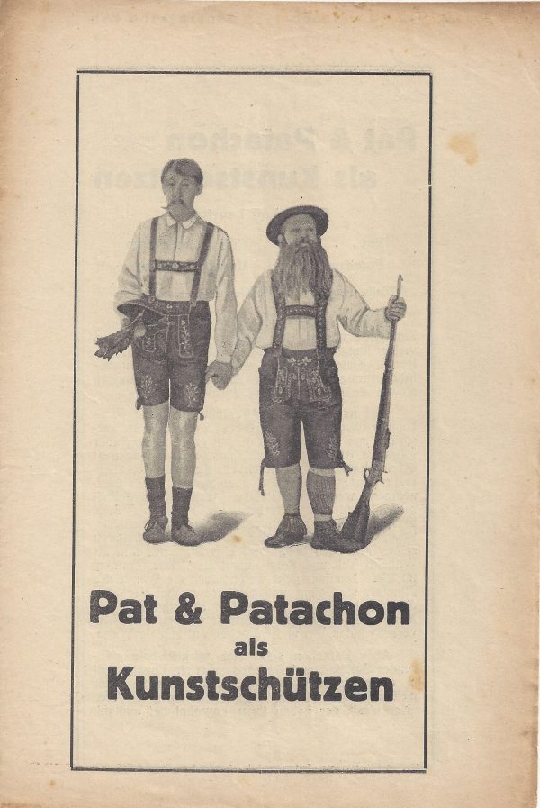 Zwischendruck: Pat & Patachon als Kunstschützen ( Lau Lauritzen ) Carl Schenstroem, Harald Madsen,