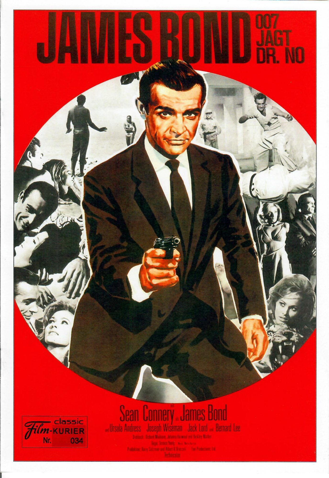 034: James Bond 007 jagt Dr. No ( Ian Fleming ) Sean Connery, Ursula Andress, Joseph Wiseman, Jack Lord, Bernard Lee, Anthony Dawson, Zena Marshall, Lois Maxwell,