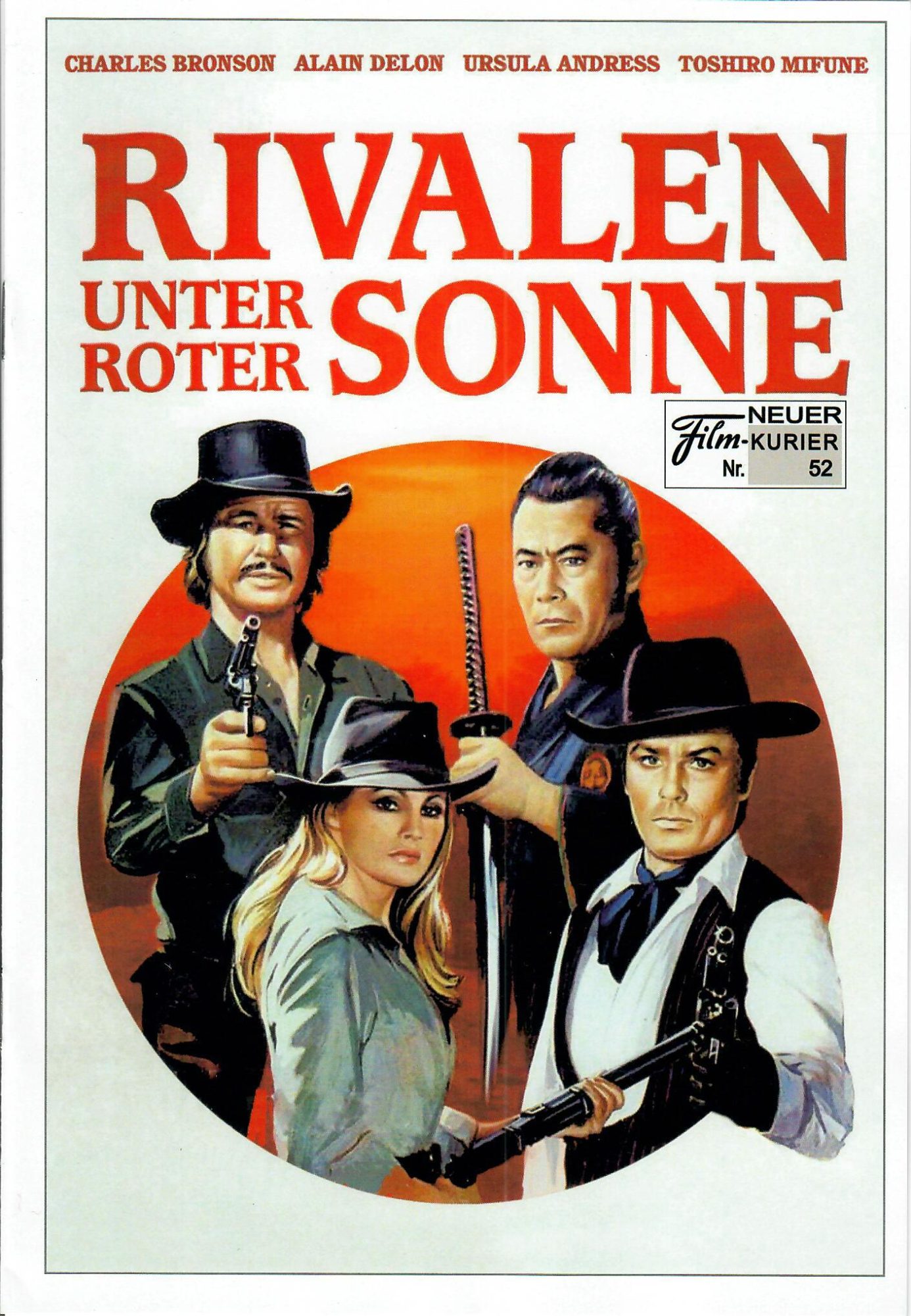 52: Rivalen unter roter Sonne ( Terence Young ) ( 2. Auflage )Charles Bronson, Alain Delon, Ursula Andress, Toshiro Mifune, Capucine, Bart Barry,
