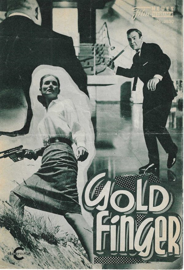 3830: Goldfinger ( James Bond 007 ) ( grün ) Gert Fröbe, Shirley Eaton, Sean Connery, Honar Blackman, Tania Mallett, Harald Sakata, Bernard Lee, Martin Benson, Cec Linder, Austin Willis, Lois Maxwell