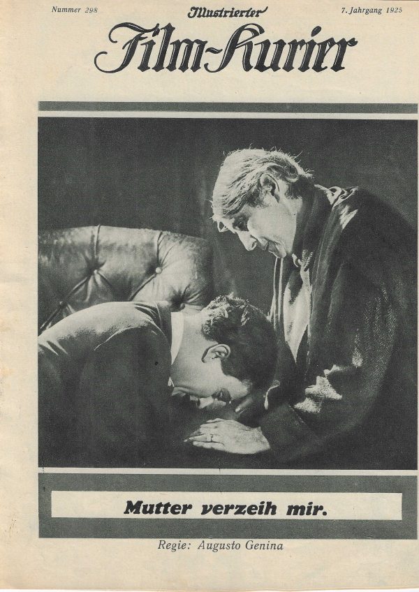 298: Mutter verzeih mir ( Augusto Genina ) Dolly Grey Rina De Liguoro (Manoela) Rina De Liguoro Manoela Carmen Boni (Marie) Carmen Boni Marie Carlo Tedeschi (Professor Antonio Mazzara) Dolly Gray, Lina de Lugora, Carlo Tedeschi,