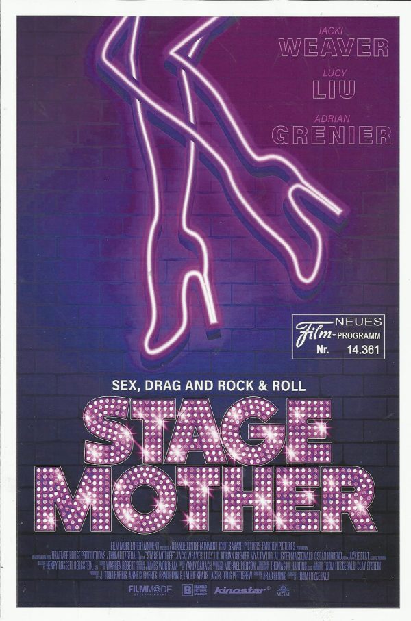 14361: Stage Mother ( Thom Fitzgerald ) Lucy Liu, Calem MacDonald, Adrian Grenier, Jacki Weaver, Mya Taylor, Lenore Zann, Allister MacDonald, Anthony Skordi, Sofia Banzhaf, Eldon Thiele, Kris Cochrane, Oscar Moreno, Hugh Thompson, Jackie Beat, Vox Smith