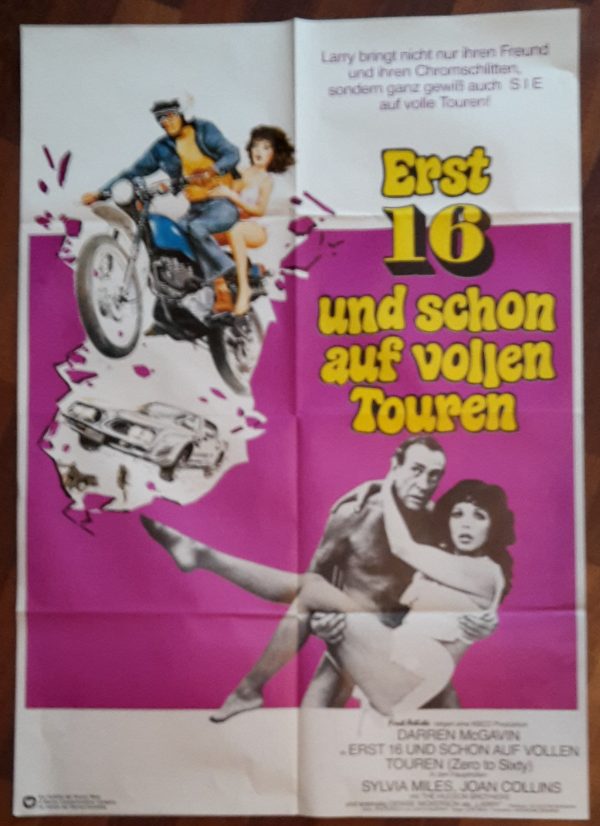 Erst 16 und schon auf vollen Touren ( Zero to Sixty ) Darren McGavin, Sylvia Miles, Joan Collins, Denise Nickerson, the Hudson Brothers,