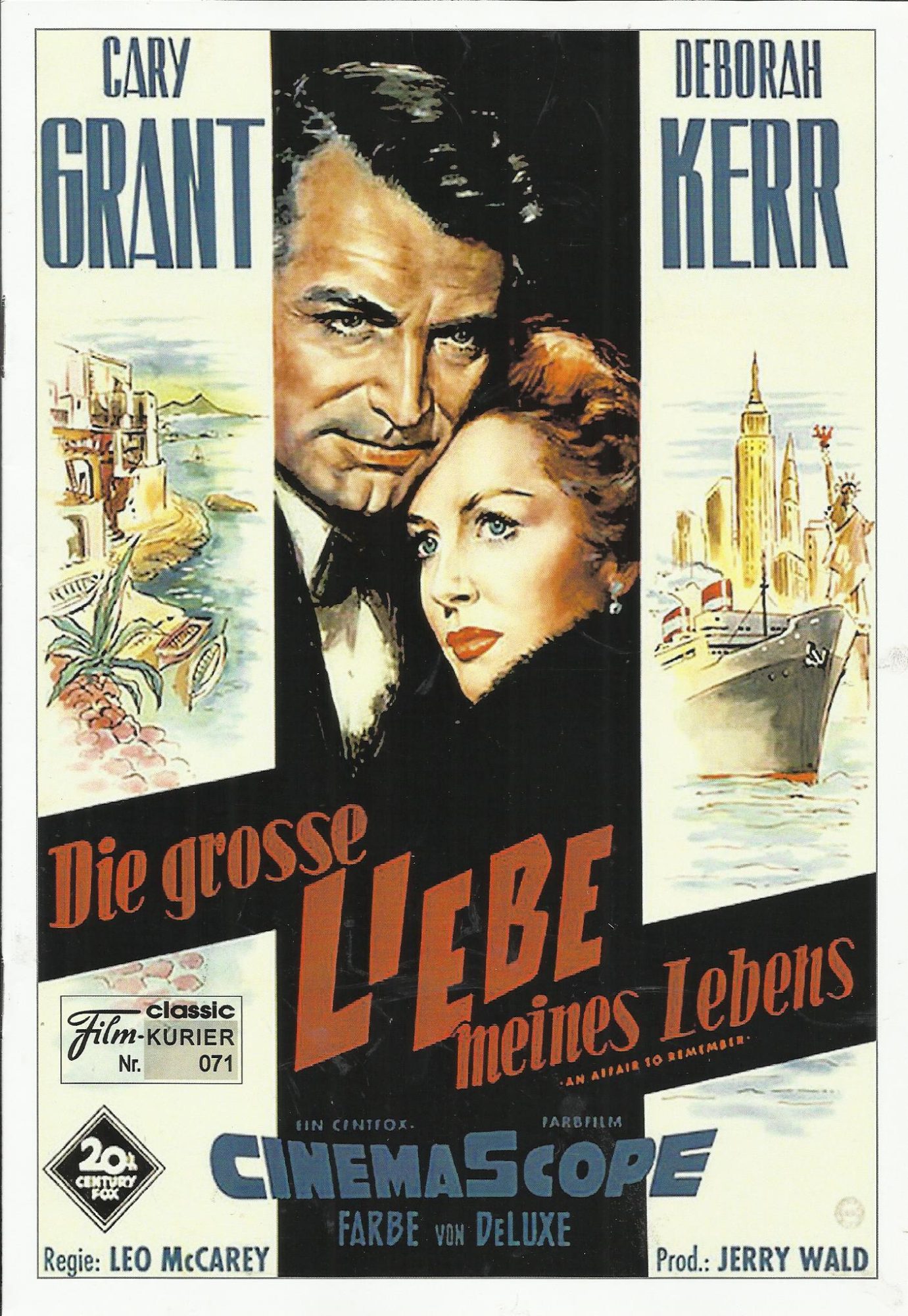 071: Die große Liebe meines Lebens ( Leo McCarey ) Cary Grant, Deborah Kerr, Richard Denning, Neva Patterson, Cathleen Nesbitt, Robert Q. Lewis, Charles Watts, Fortunio Bonanova, Mary Carrol, Ken Kane, Walter Woolf King, Louis Mercier, Matt Moore, Alberto
