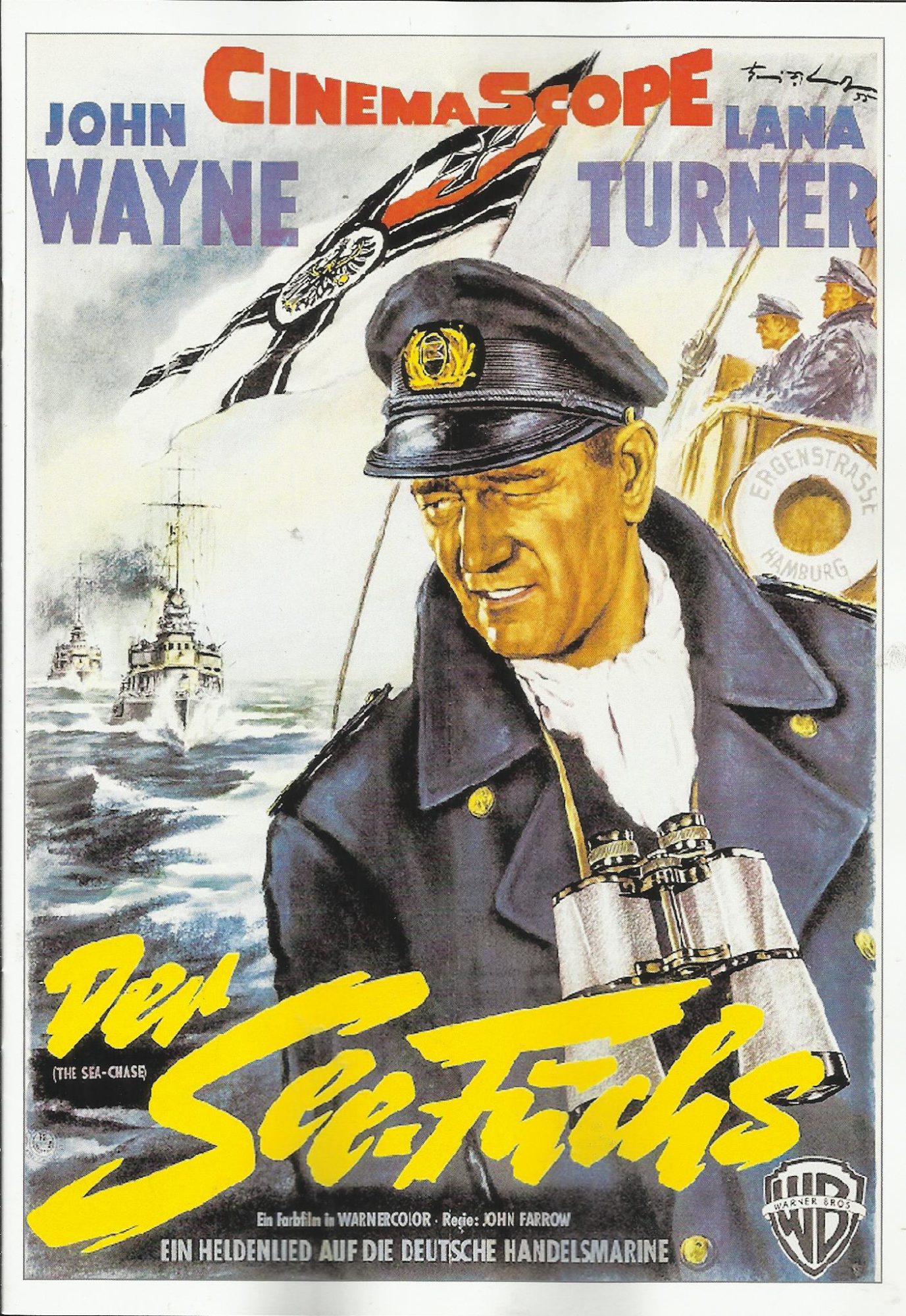 097: Der Seefuchs ( John Farrow ) John Wyne, Lana Turner, David Farrar, Lyle Bettger, Tab Hunter, James Arness, Richard Davalos, John Qualen, Paul Fix, Lowell Gilmore, Luis Van Rooten, Alan Hale Jr., Wilton Graff, Peter Whitney, Claude Akins, John Doucett