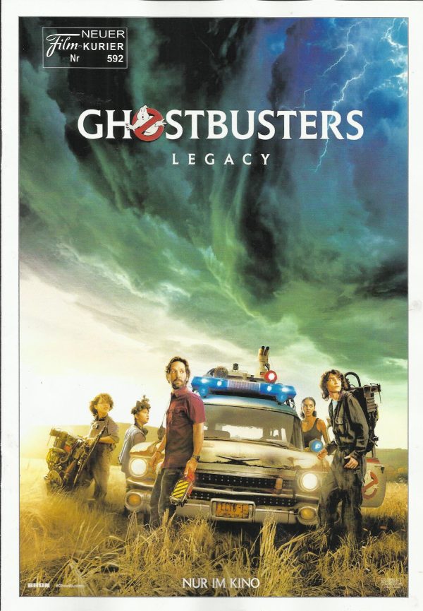 592: Ghostbusters Legacy ( Jason Reitman ) Paul Rudd, Finn Wolfhard, Mckenna Grace, Carrie Coon, Sigourney Weaver, Bill Murray, Dan Aykroyd, Ernie Hudson, Logan Kim, Celeste O´Connor, Annie Potts, Oliver Cooper, Sydney Mae Diaz, Marlon Kazadi, Bokeem Wood
