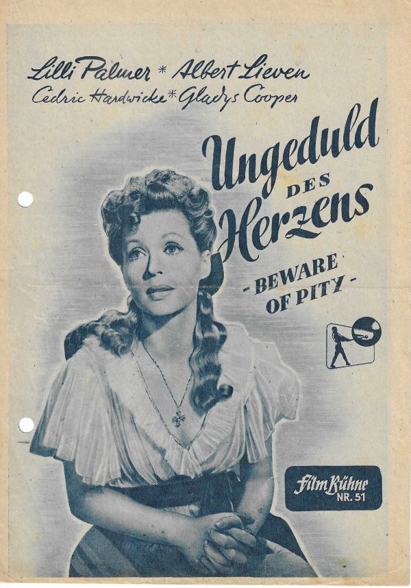 51: Ungeduld des Herzens ( Maurice Elvey ) Lilli Palmer, Albert Lieven, Cedric Hardwicke, Gladys Cooper, Linden Travers, Embys Jones, Ernest Thesiger,