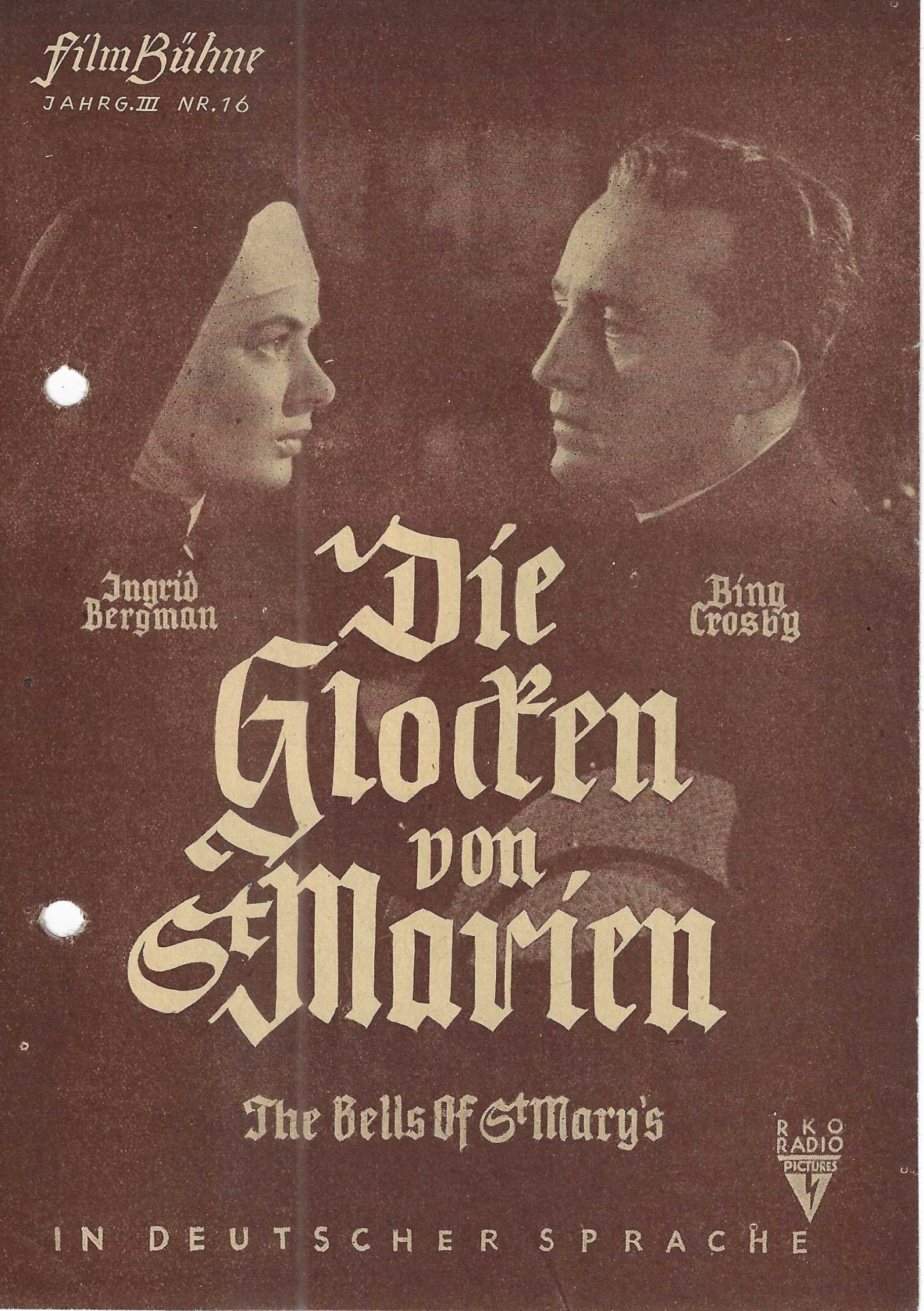 16: Die Glocken von St. Marien ( Leo McCarey ) Bing Crosby, Ingrid Bergman, Henry Travers, William Gargan, Ruth Donnelly, Joan Carroll, Martha Sleeper, Rhys Williams, Dickie Tyler, Una O´Connor,