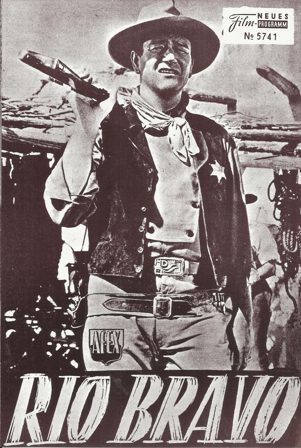 5741: Rio Bravo ( Howard Hawks ) ( 2. Auflage schwarz glatt ) John Wayne, Dean Martin, Ricky Nelson, Angie Dickinson, Walter Brennan, Ward Bond