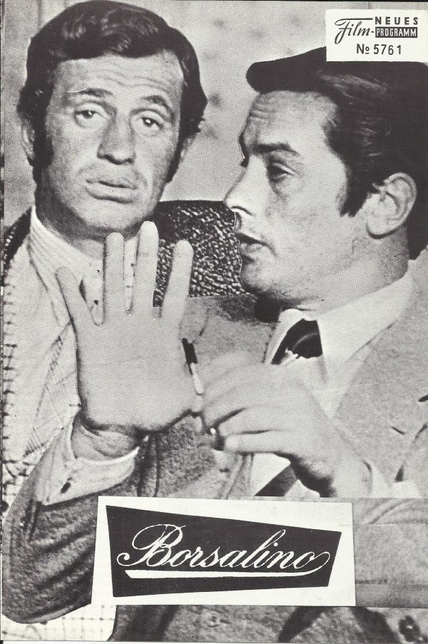 5761: Borsalino ( Jacques Deray ) ( schwarz glatt ) Jean Paul Belmondo, Alain Delon, Michel Bouquet, Catherine Rouvel,
