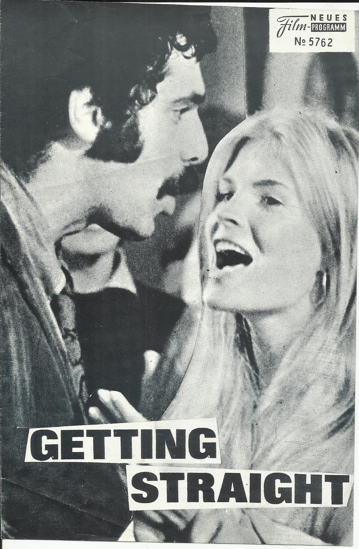 5762: Getting Straight ( Richard Rush ) ( 2. Auflage schwarz glatt ) Candice Bergen, Elliot Gould, Robert F. Lyons, Jeff Corey,