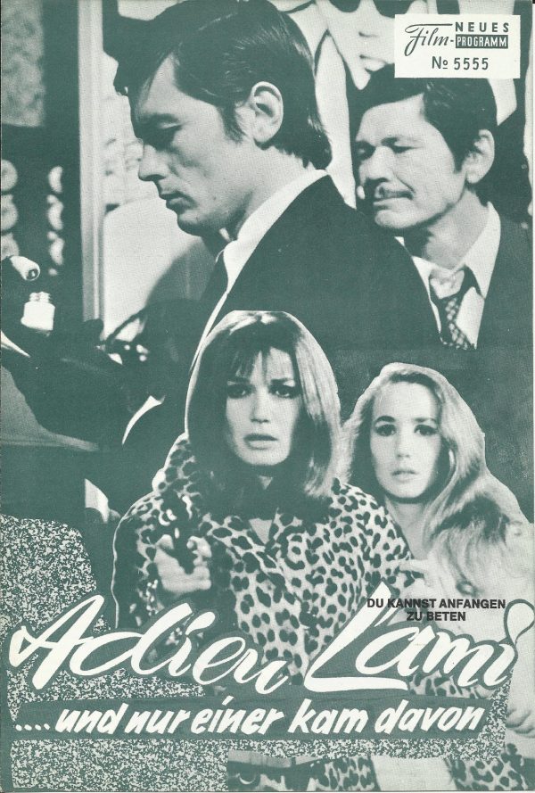 5555: Adieu L´ami ...und nur einer kam davon ( Jean Herman ) ( mit Titel Zudruck ! ) Alain Delon, Charles Bronson, Olga Georges Picot, Brigitte Fossey, Bernard Fresson,