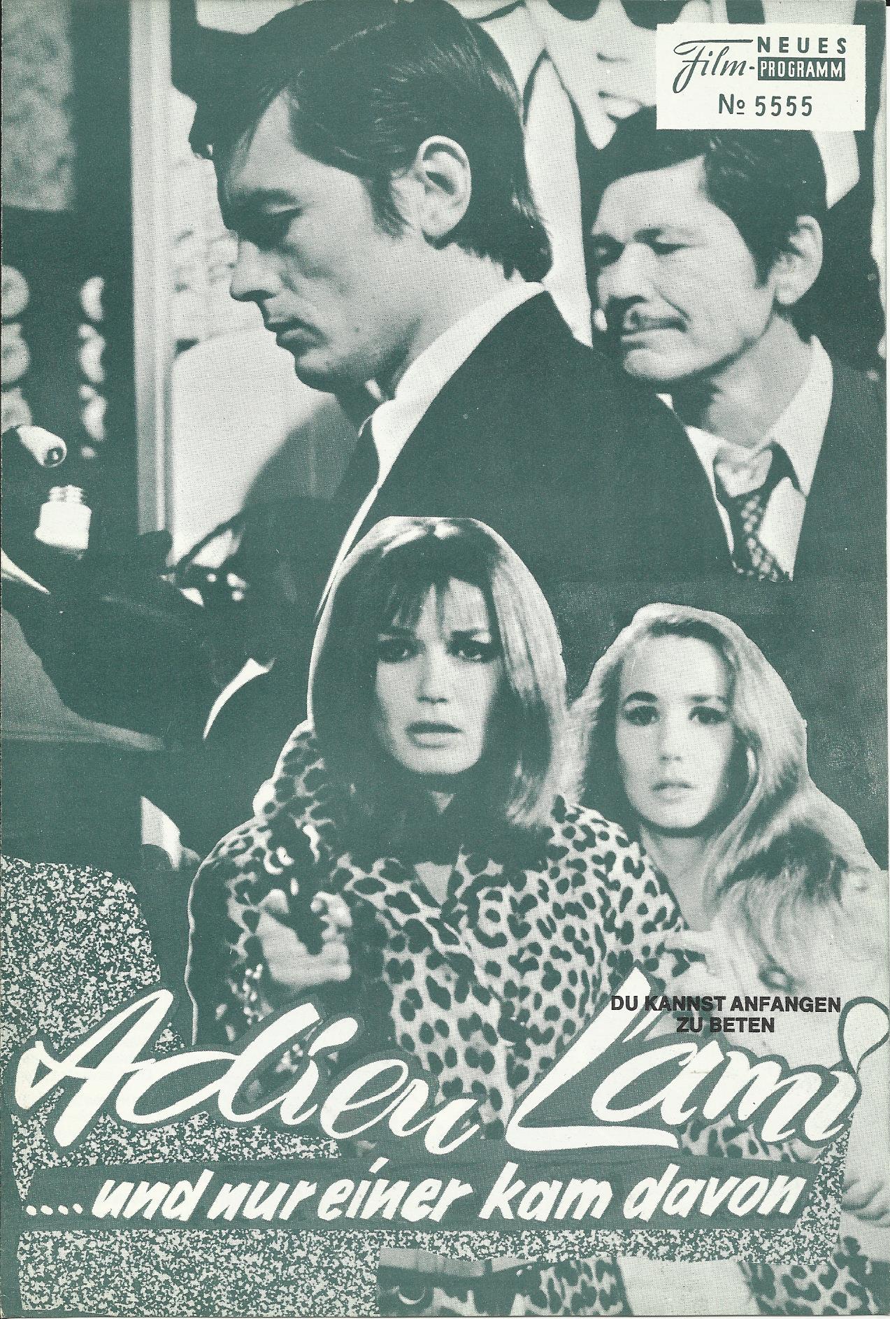 5555: Adieu L´ami ...und nur einer kam davon ( Jean Herman ) ( mit Titel Zudruck ! ) Alain Delon, Charles Bronson, Olga Georges Picot, Brigitte Fossey, Bernard Fresson,