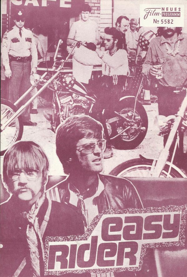 5582: Easy Rider ( Dennis Hopper ) ( 1. Auflage rot ) Peter Fonda, Dennis Hopper, Jack Nicholson, Luke Askew, Karen Black,