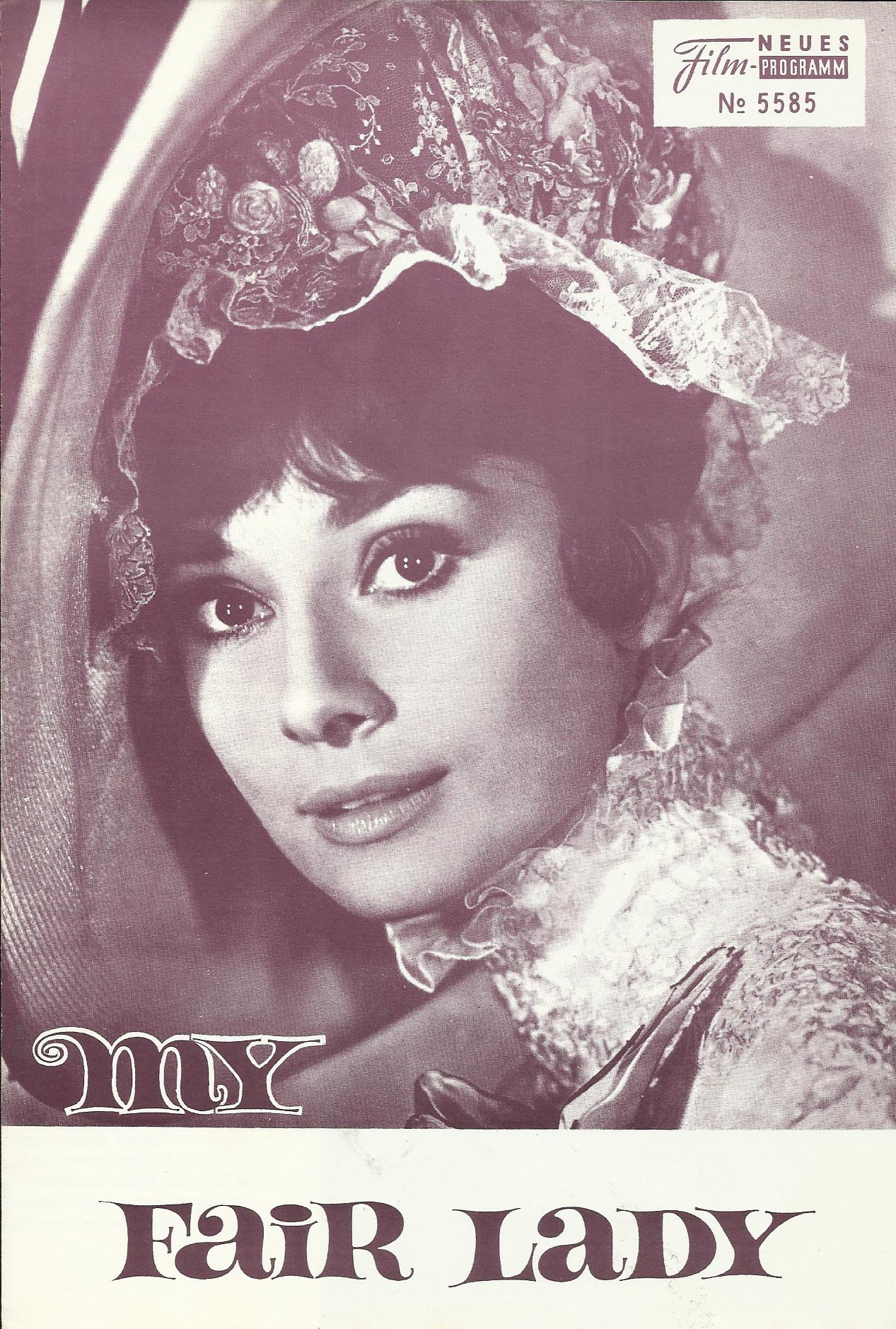 5585: My fair Lady ( Georg Culor ) ( 2. Auflage violett ) Audrey Hepburn, Rex Harrison, Stanley Holloway, Wilfrid Hyde White, Jeremy Brett,