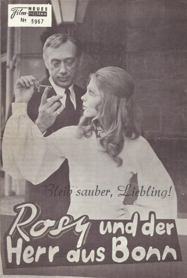 5967: Rosy und der Herr aus Bonn ( Rolf Thiele ) ( Mit Titelzudruck ! ) Horst Tappert, Heidi Hansen, Uwe Friedrichsen, Margot Trooger, Jutta Speidel, Friedrich Schürenberg,