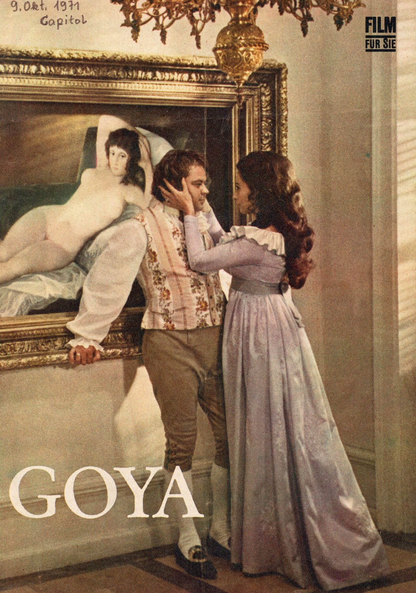 Progress: Goya ( Konrad Wolf ) Donatas Banionis, Olivera Katarina, Fred Düren, Tatjana Lolowa, Rolf Hoppe, Ernst Busch, Wolfgang Kieling, Ljudmila Tschurssina,