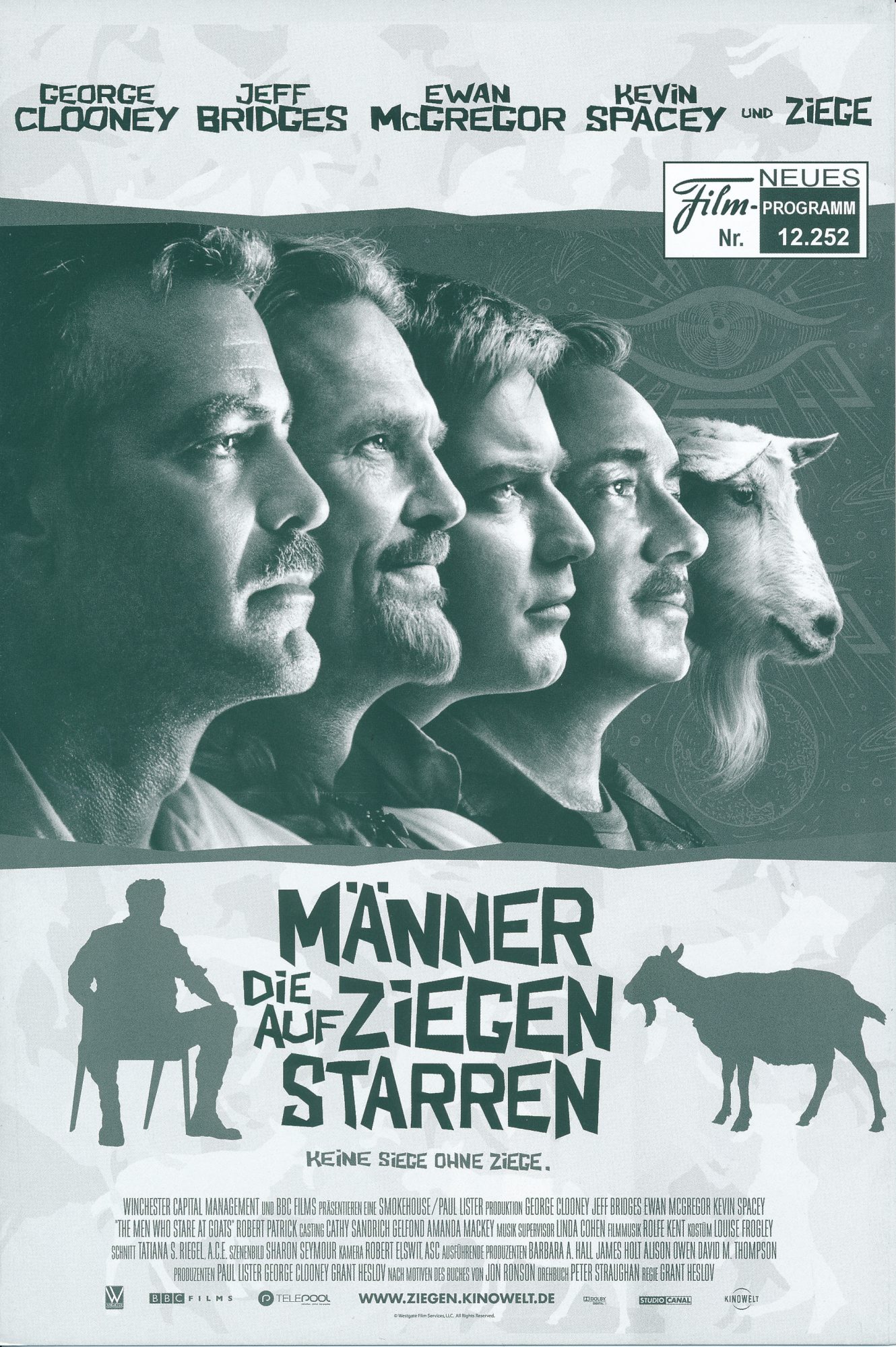 12252: Männer die auf Ziegen starren ( Grant Heslov ) Jeff Bridges, George Clooney, Kevin Spacey, Ewan McGregor, Robert Patrick, Stephen Lang, Stephen Root, Terry Serpico, Glenn Morshower, Rebecca Mader