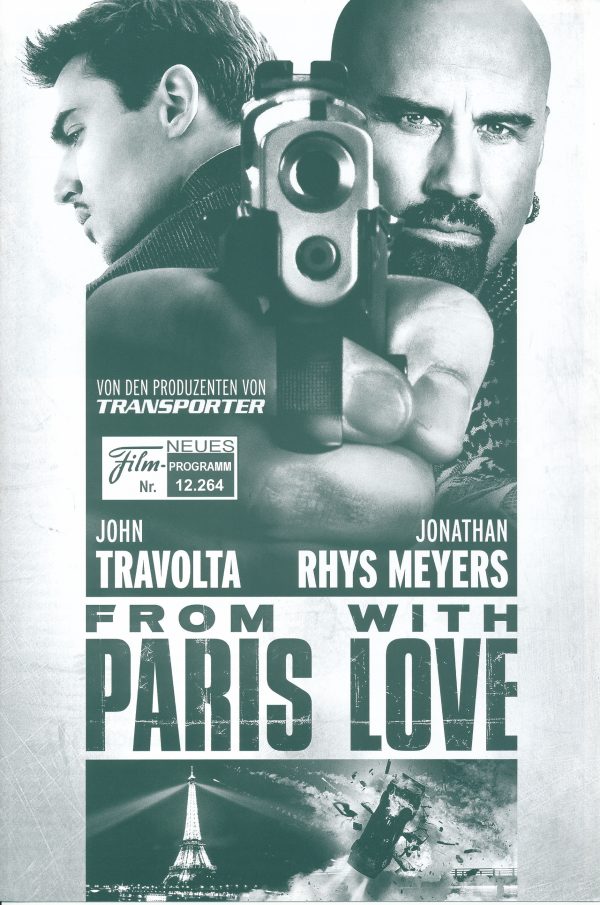 12264: from Paris with Love ( Pierre Morel ) John Travolta, Jonathan Rhys Meyers, Kasia Smutniak, Richard Durden, Amber Rose Revah, Yin Bing, Eric Gordon, Francois Bredon, Chems Dahmani, Sami Darr