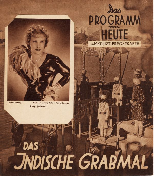 1220: Das indische Grabmal ( Richard Eichberg ) Kitty Jantzen, La Jana, Fritz van Dongen,