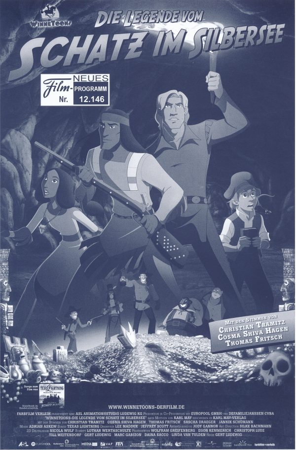 12146: Die Legende vom Schatz im Silbersee ( Karl May ) Christian Tramitz, Cosma Shiva Hagen, Thomas Fritsch, Sascha Draeger, Jannik Schümann, Eckart Dux, Jörg Gillner, Michael A. Grimm, Ursula Sieg, Henry König, Jan David Rönfeldt