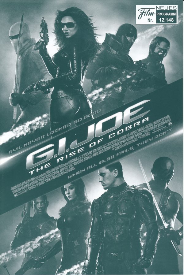 12148: G. I. Joe - Geheimauftrag Cobra ( Stephen Sommers ) Dennis Quaid, Channing Tatum, Marlon Wayans, Sienna Miller, Joseph Gordon-Levitt, Said Taghmaoui, Christopher Eccleston, Adewale Akinnuoye-Agbaje, Rachel Nichols, Karolina Kurkova, Ray Park, Byung