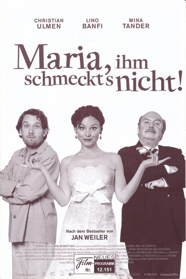 12151: Maria, ihm schmeckt´s nicht ! ( Neele Leana Vollmar ) Lino Banfi, Christian Ulmen, Mina Tander, Maren Kroymann, Gundi Ellert, Peter Prager, Paolo de Vita, Ludovica Modugno, Lucia Guzzardi, Nino Bellomo, Sergio Rubini, Leonardo Nigro