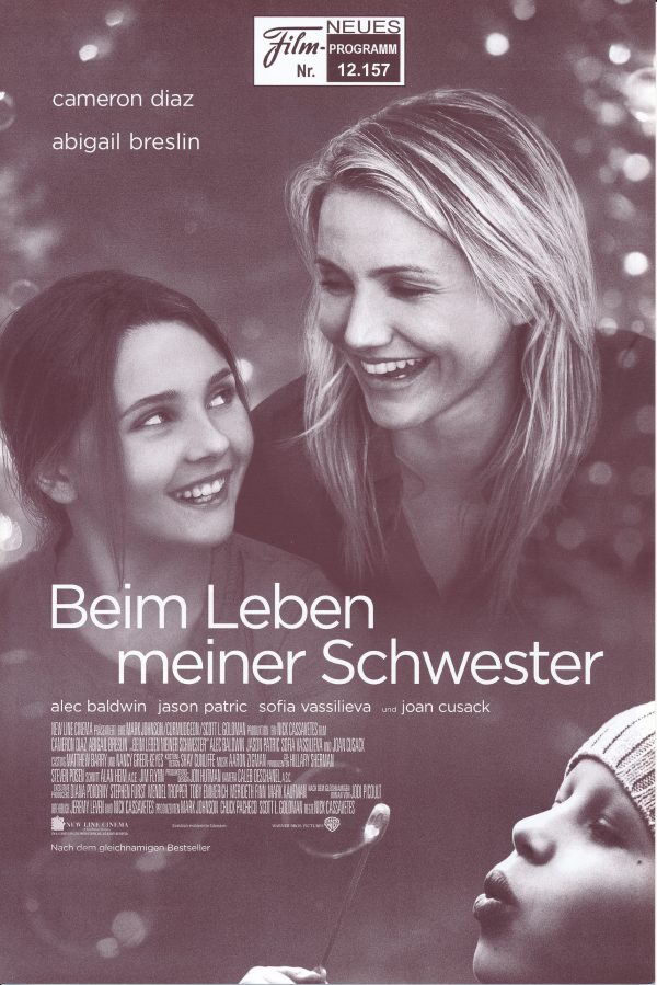 12157: Beim Leben meiner Schwester ( Nick Cassavetes ) Abigail Breslin, Walter Raney, Sofia Vassilieva, Cameron Diaz, Heather Wahlquist, Jason Patric, Evan Ellingson, Alec Baldwin, Nicole Lenz, Joan Cusack, Frank Cassavetes, David Bortolucci