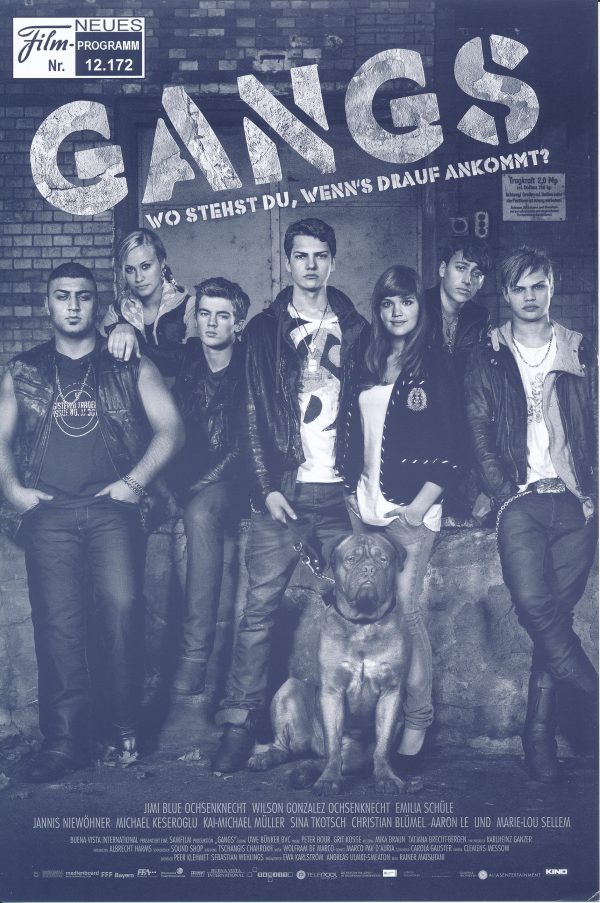 12172: Gangs ( Rainer Matsutani ) Jimi Blue Ochsenknecht, Emilia Schüle, Wilson Gonzalez Ochsenknecht, Michael Keseroglu, Kai Michael Müller, Jannis Niewöhner, Sina Tkotsch, Aaron Le, Christian Blümel, Marie-Lou Sellem, Jaymes Butler, Johannes Hitzblech,