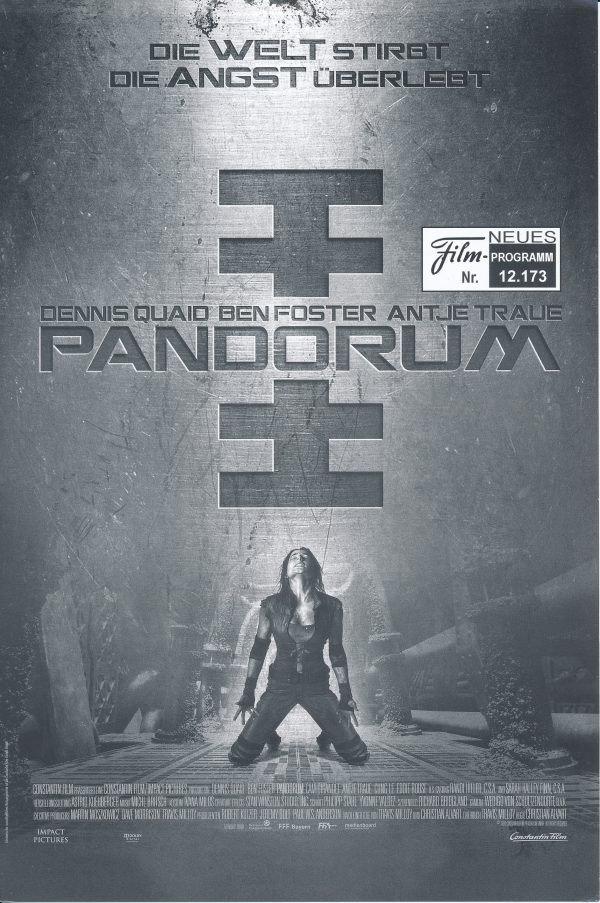 12173: Pandorum ( Christian Alvart ) Dennis Quaid, Ben Foster, Cam Gigandet, Cung Le, Antje Traue, Eddie Rouse, Norman Reedus, André Hennicke, Friderike Kempter, Wotan Wilke Möhring, Delphine Chuillot
