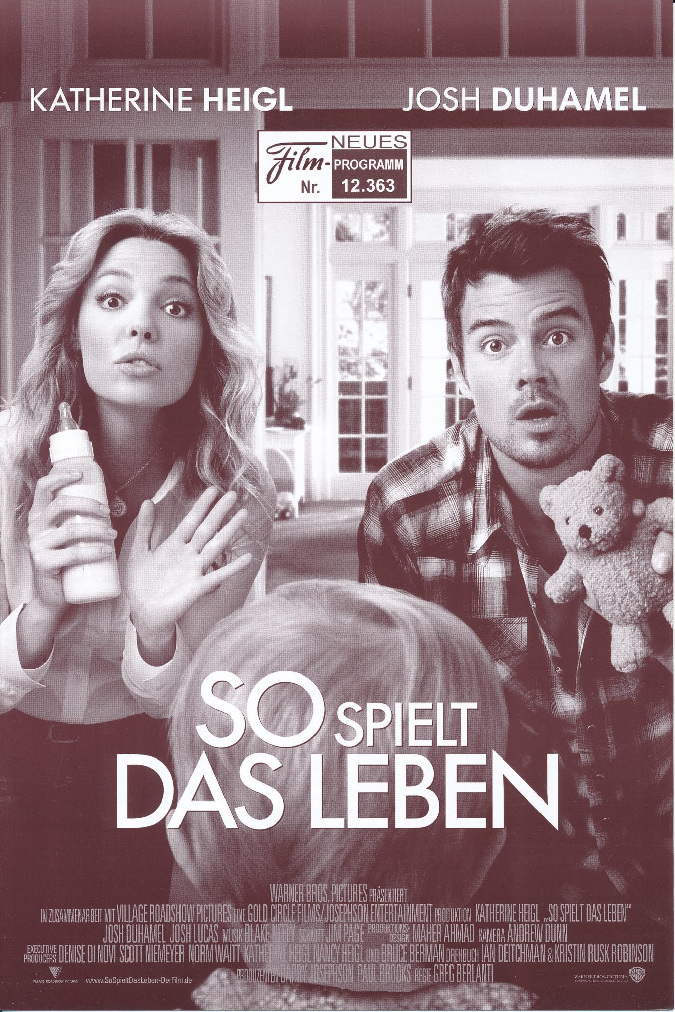 12363: So spielt das Leben ( Greg Berlanti ) Katherine Heigl, Josh Duhamel, Josh Lucas, Alexis Clagett, Brynn Clagett, Brooke Clagett, Hayes MacArthur, Christina Hendricks, Sarah Burns, Jessica St. Clair, Brooke & Kiley Liddell, Britt Flatmo, Rob Huebel,