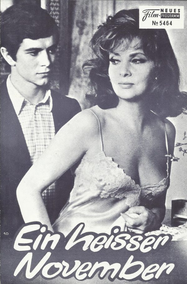 5464: Ein heisser November ( Mauro Bolognini ) ( blau ) Gina Lollobrigida, Paolo Turco,