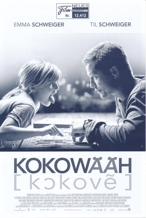 12412: Kokowääh ( Til Schweiger ) Emma Schweiger, Jasmin Gerat, Samuel Finzi, Meret Becker, Katharina Thalbach, Miranda Leonhardt, Misel Maticevic, Friederike Kempter, Sönke Möhring, Fahri Yardim, birthe Wolter, Anna Julia Kapfelsperger, Jessica Richter
