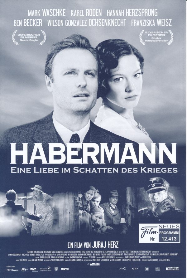 12413: Habermann - Eine Liebe im Schatten des Krieges ( Juraj Herz ) Mark Waschke, Karel Roden, Hannah Herzsprung, Ben Becker, WIlson Gonzalez Ochsenknecht, Franziska Weisz, Zuzana Kronerovä, Radek Holub, Jan Hrusinsky, Andrej Hryc, Jaromir Dulava