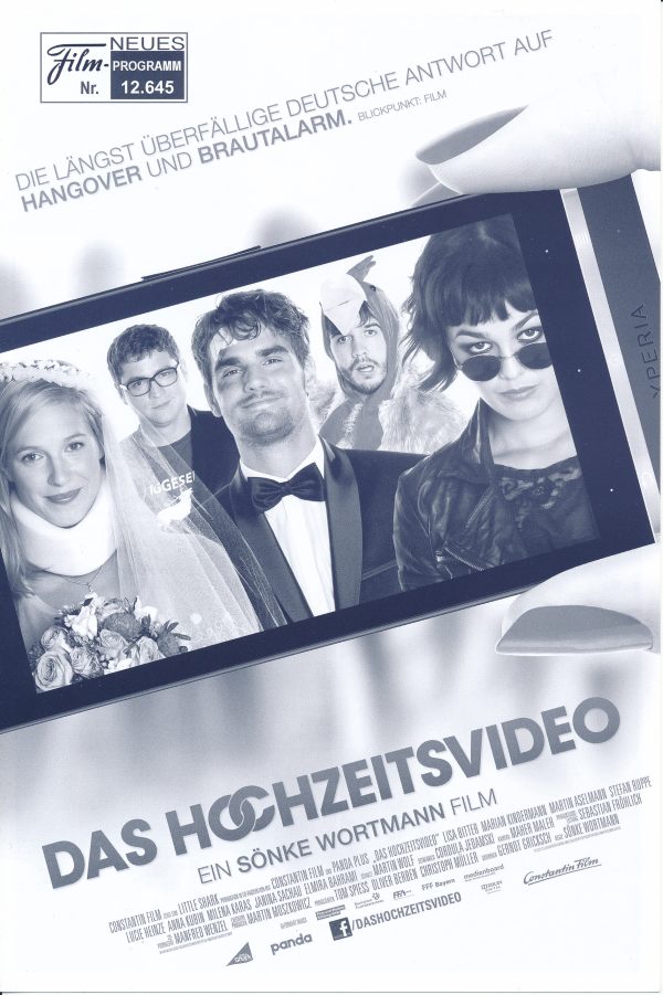 12645: Das Hochzeitsvideo ( Sönke Wortmann ) Lisa Bitter, Marian Kindermann, Michael Abendroth, Martin Aselmann, Matthias Brenner, Jan-David Buerger, Lucie Heinze, Christiane Lemm, Stefan Ruppe, Susanne Tremper, Marian Kindermann, Arthur Maria Matthiessen