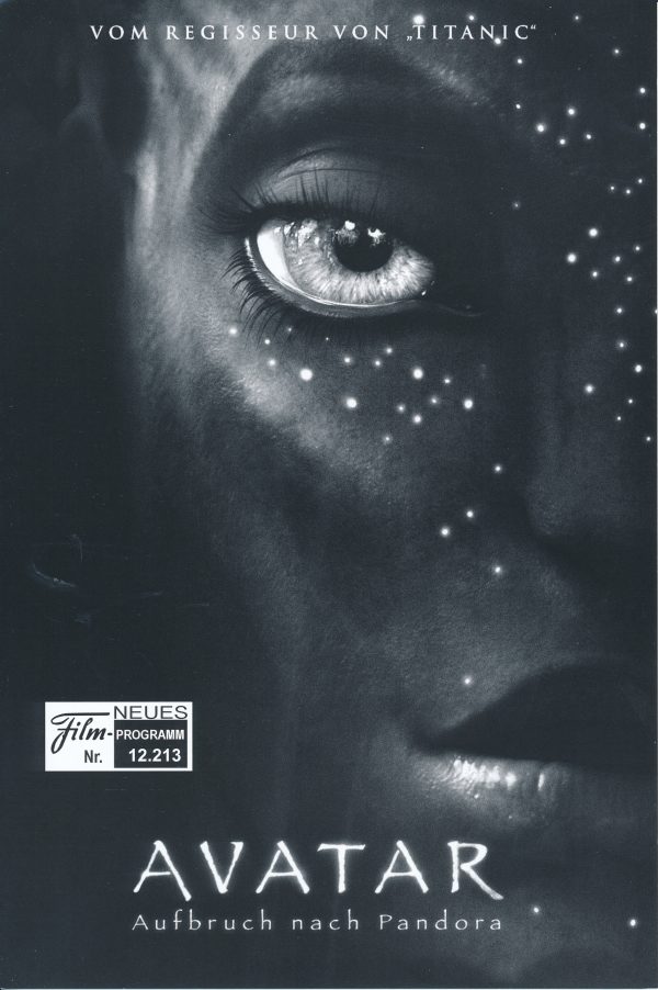 12213: Avatar - Aufbruch nach Pandora ( James Cameron ) Sam Worthington, Zoe Saldana, Sigourney Weaver, Stephen Lang, Michelle Rodriguez, Giovanni Ribisi, Joel Moore, CCH Pounder, Wes Studi, Laz Alonso, Dileep Rao, Matt Gerald, Sean Anthony Moran, Jason W